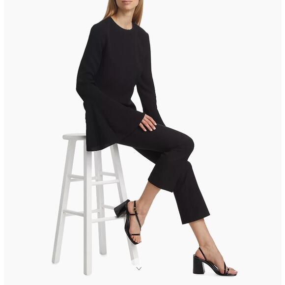 FRAME Flutter Sleeve Crepe Blouse XS - Picture 7 of 12